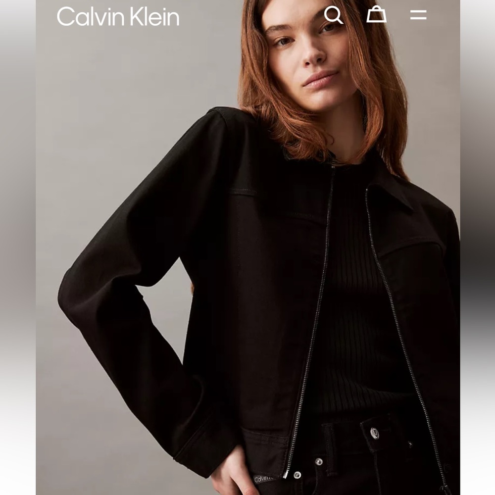 Calvin Klein Refined Denim Zip Jacket
